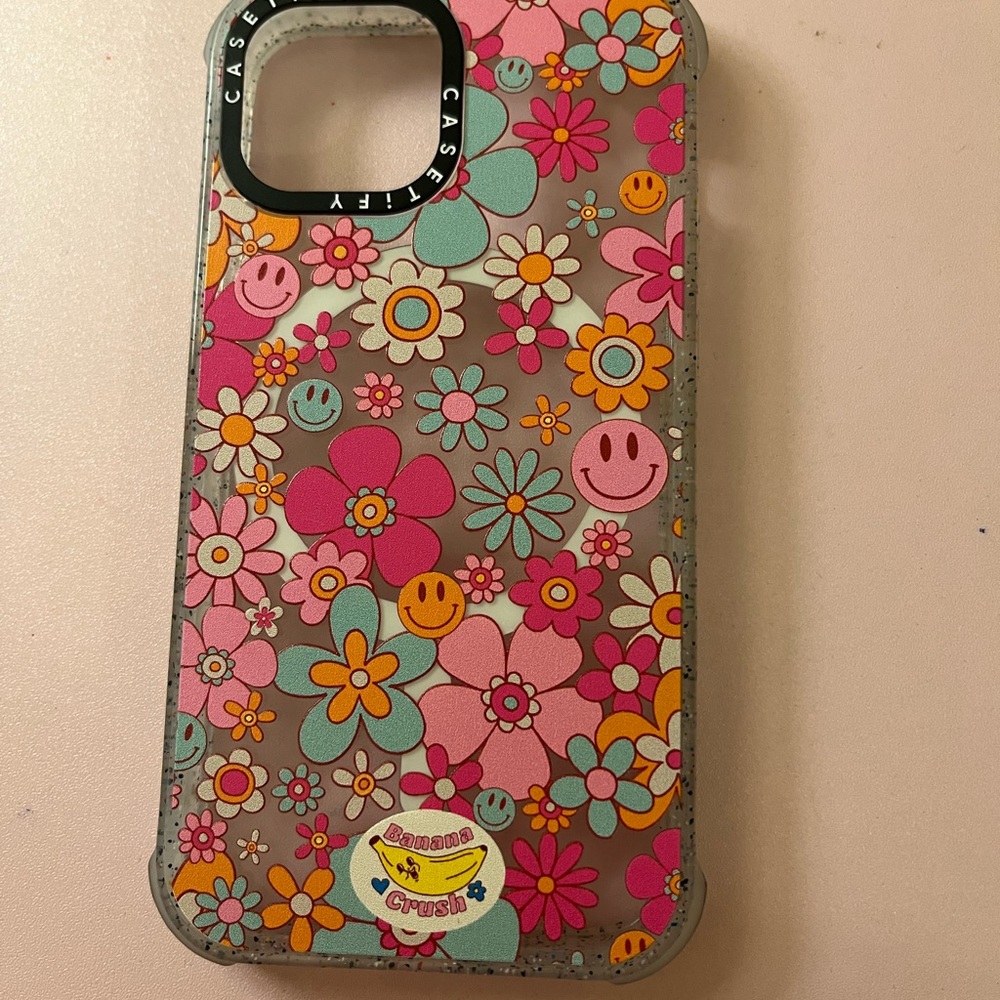 Casetify Floral Smiley Phone Case - Multicolor